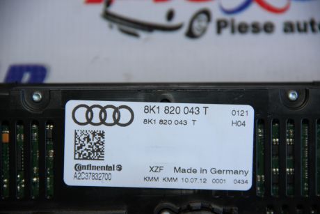 Panou climatronic Audi A5 (8F) 2012-2015 8K1820043T